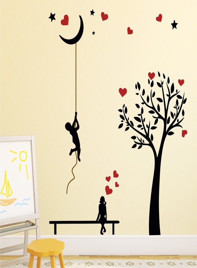Wallstick ملصق حائط "الحب بشجرة سوداء" (فينيل 90 سم × 75 سم) - Image 1